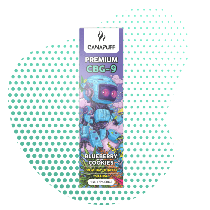 Blueberry Cookie 79% CBG9 - Canapuff- One Use 1ml